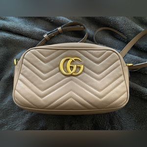 Gucci GG Marmont small metalasse crossbody bag